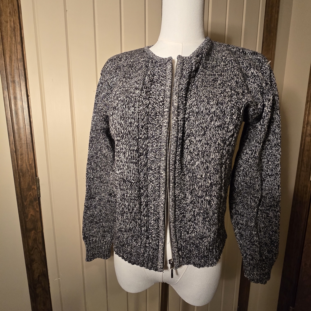 Liz Claiborne Black and White Knit Sweater